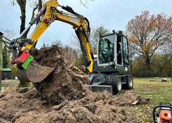 Ziemia OgrodowaKOPARKA Wykopy  Wyburzenia Kopani stawów Kret