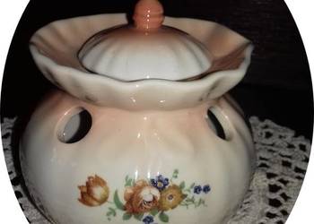Śliczny pojemnik ceramiczny - perfumetka