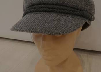 Czapka Bosmanka Kaszkiet z Daszkiem Szara Ciepła Barts Nowa z Metkami M