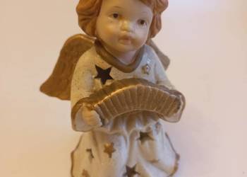 figurka  ceramiczna aniołek do podświetlenia.