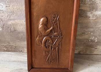 Plakieta miedziana vintage Plakieta miedziana vintage