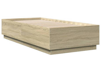 Rama łóżka z LED dąb sonoma 100x200 cm WM-3209627