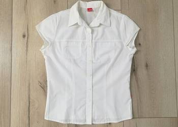 Damska biała bawełniana bluzka koszulowa