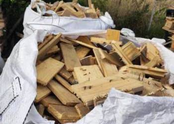 Drewno kominkowe z palet, transport big bag