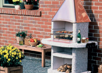 GRILL OGRODOWY NORMAN AVANTA daszek miedziany
