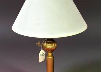 Lampka stolikowa mosiądz marmur Belgia/ Francja lata 20te  WYPRZEDAŻ