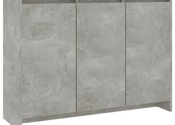 Szafka szarość betonu 102x33x75 cm materiał drewnopochodny WM-809777