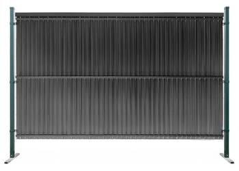 Listwy ogrodzeniowe pionowe wąskie 44-62mm 173x250cm RD05 Antracyt RAL 7016