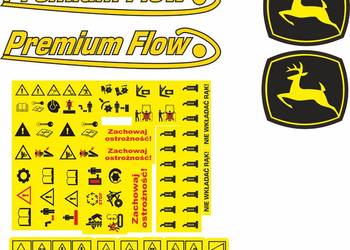 Naklejki John Deere na heder premium flow i inne  zamienniki