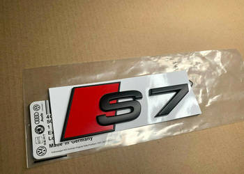 NOWY klejany znaczek emblemat S7 czarny logo