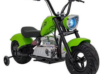 Autko motorek CHOPPER WARRIOR na akumulator dla dzieci pojazd motor zielony