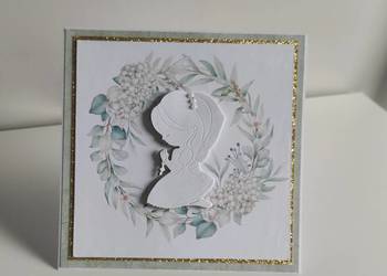 Kartka ręcznie robiona na Komunię Świętą handmade 3 Kartka ręcznie robiona na Komunię Świętą handmade 3