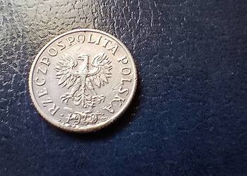 Stare monety 1 grosz 1949 PRL Polska destrukt