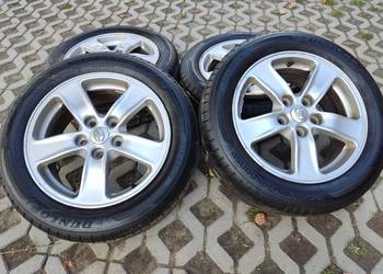 Komplet kół felgi aluminiowe z oponami letnimi DUNLOP 205/55 R16