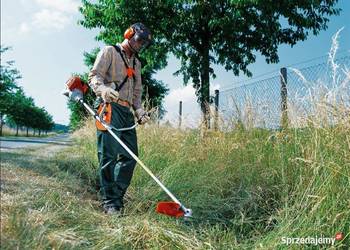 koszenie traw kosą spalinową