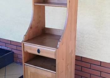 Szafka Leksvik słupek na książki Ikea biblioteczka drewniana