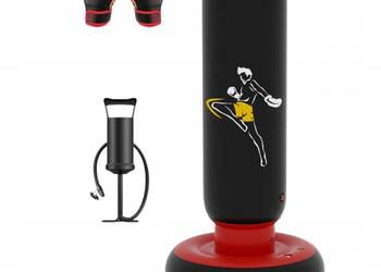 QPAU Stojak Bokserski Dla Dzieci Worek + Rękawice Regulowana