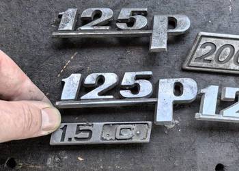 Zestaw znaczków 125p 126p metalowe
