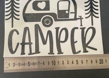 Naklejka 20 cm Camper Kamper Turystyka