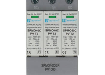 Ogranicznik przepięć Spamel SPMO40C3P-PV1000, T2, 3P, 1000 V D