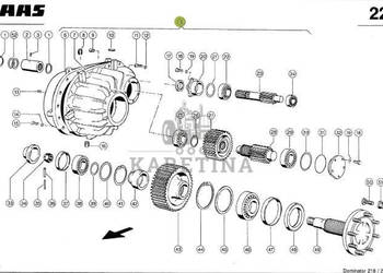 Claas Mega 208 218 Dominator 106 114 Zwolnica Kompletna Prawa 0006434162 0…