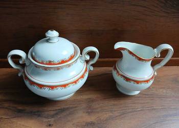 Stary zestaw cukiernica i mlecznik Rosenthal RC Hildegard