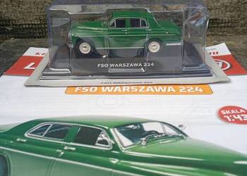 WARSZAWA 224 sedan Kultowe auta PRL Deagostini Legendy FSO model 1/43 nowy