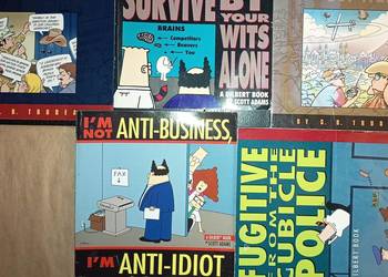 komiksy ENGLI Scott Adams G.B. Trudeau Dilbert Book Got War Anti-idiot