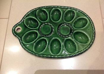 Patera Ceramiczna na Jajka Zielona