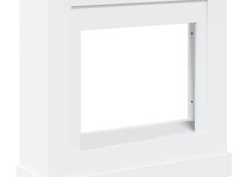 Obudowa kominka biała 90x30x90 cm materiał drewnopochodny WM-854589
