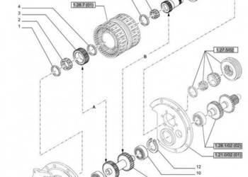 New Holland T6010 Kolo zebate napedz 87396940