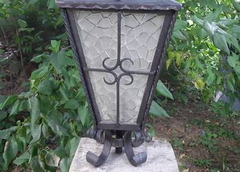 Stara retro lampa zewnętrzna duża, latarnia
