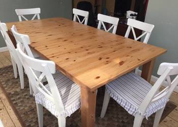 Stoł STORNAS-LEKSVIK IKEA HEMNES - drewno - regał Hemnes
