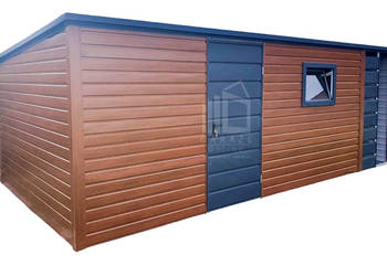 Schowek Domek Ogrodowy 5,5x3 Wiata 1x3m Drzwi Okno Dach ID635