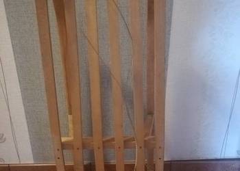 Sanki drewniane ze sznurkiem, Plozy metalowe.Możliwa Wysyłka.