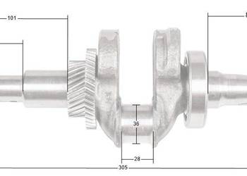 Wał korbowy Loncin G340F G340FD G390F G390FD LC188F CZĘŚĆ ORYGINALNA 13029…