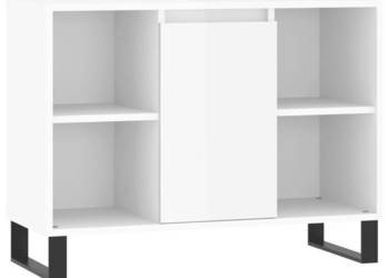 Szafka łazienkowa biała z połyskiem 80x33x60 cm WM-831638