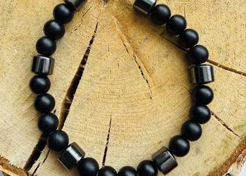 Bransoletka męska z kamieni naturalnych