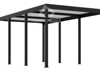 CarPort PREMIUM - wiata samochodowa 3x5 - antracyt  CP106
