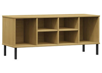 Szafka na buty OSLO metalowe nóżki brązowa 106x35x45 cm WM-350994