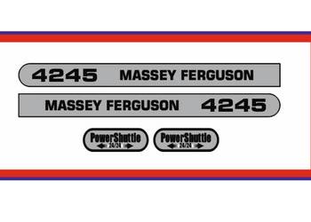 Naklejki Massey Ferguson 4245 Power Shuttle Ciągnik Traktor nalepki Komplet