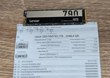 Dysk SSD Lexar NM790 2TB M.2 2280 PCIe Gen4x4 NVMe SSD Ilość Włączeń Dysku
