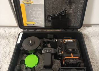 Poziomica laserowa Hilda 4D 16linii, 2 baterii, w walizka