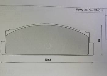 Klocki hamulcowe kpl. tył  FIAT 124, 124 SPIDER, 125, 131, 132,