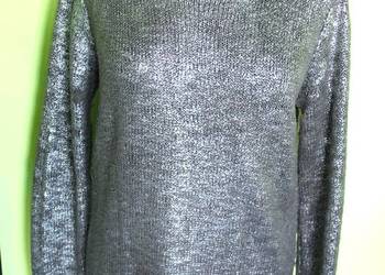 Sweter srebrny - 44 2XL - biust 100-120 cm
