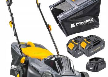 Kosiarka akumulatorowa 20v 4ah ładowarka 2x bateria mocna kosz 42l