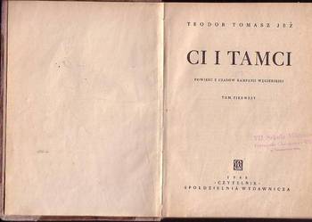 (6326) CI I TAMCI (POWIEŚĆ Z CZASÓW KAMPANII WEGIERSKIEJ) –