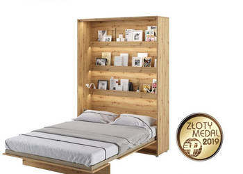 Półkotapczan Łóżko w Szafie BED CONCEPT 140x200 Dąb Artisan