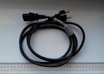 Kabel zasilania 230V 1,9m, 16A, PC ATX z ferrytem 10A 250V, I-SHENG, SP-022