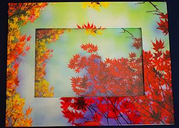 Ramka na zdjęcie z motywem jesieni .